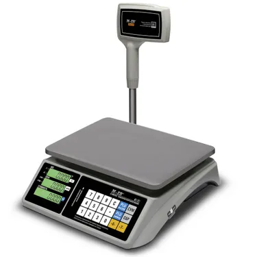 Торговые настольные весы Mertech M-ER 328 ACPX-15.2 Touch-m LCD, предел взвешивания (НПВ) 15 кг., дискретность 2 г. 3125
