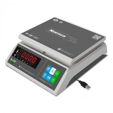 Фасовочные настольные весы Mertech M-ER 326 AFU-32.1 Post II LED USB предел взвешивания (НПВ) 32 кг., дискретность 0,1 г. 3111