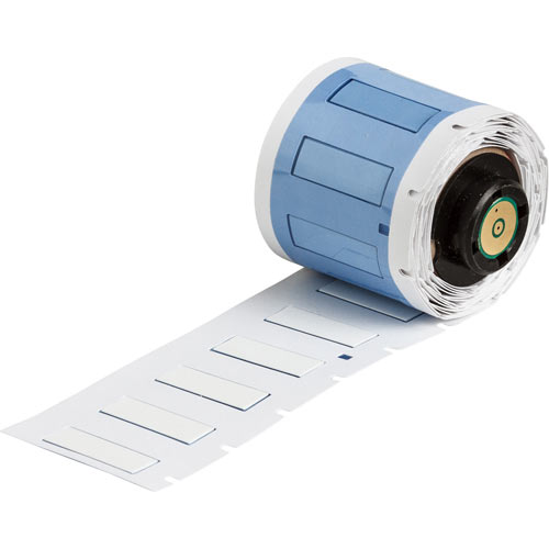 Этикетки Brady PSPT-187-1-WT, термоусадочный маркер, белый полиолефин B-342, 25.78х8.5 мм, d1.57-3.81 мм  brd18458