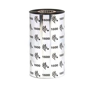 Риббон Zebra 1600 110 мм х 450 м, Wax, намотка OUT, втулка ширина 110 мм, диаметр 25,4 мм (1 дюйм), 01600BK11045